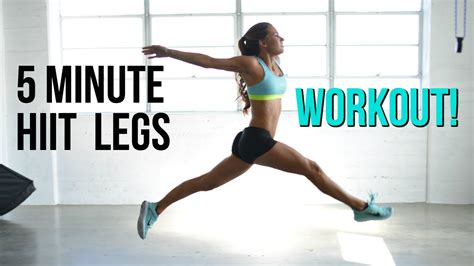 5 MINUTE HIIT LEGS WORKOUT YouTube
