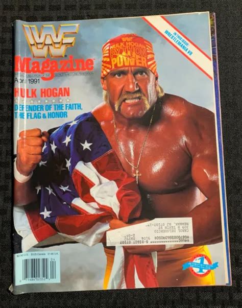 1991 April Wwf Wrestling Magazine Vg 40 Hulk Hogan Cover