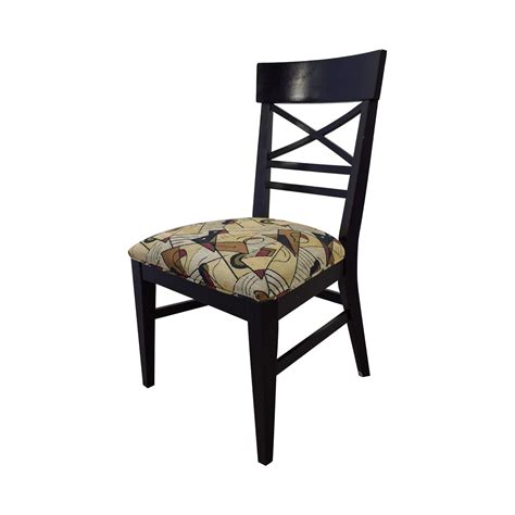 | our dining room seating is available in an array of beautiful finishes to fit your décor, and the pieces easy to mix and match to create your own unique. 74% OFF - Ethan Allen Ethan Allan Geometric Upholstered ...