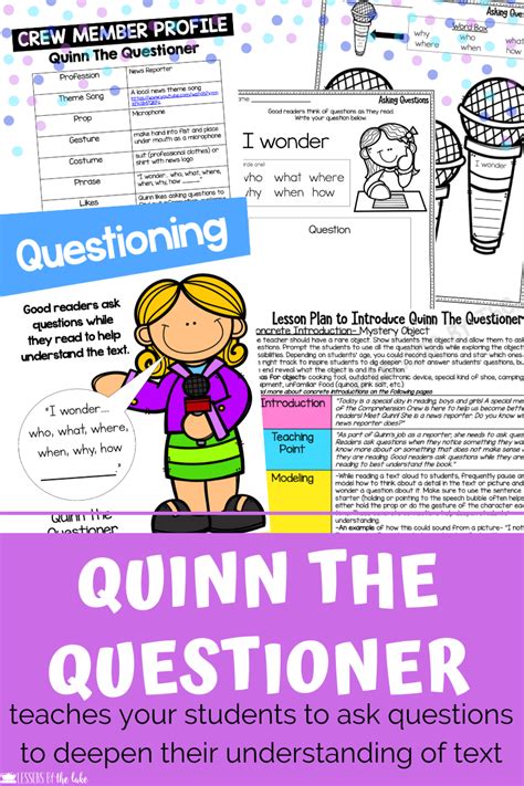 Questioning Concrete And Engaging Lesson And Activities Comprehension Crew