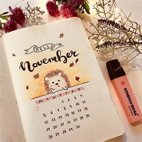 Las Mejores Portada De Noviembre Bullet Journal Aluxdemexicoga