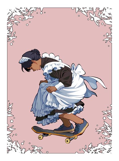 suzushiro suzushiro333 original highres 1girl apron black footwear black hair curtsey