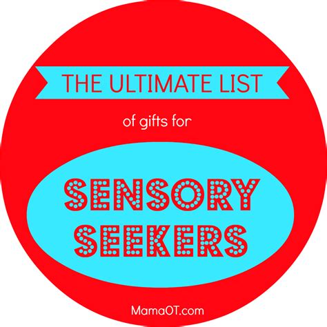 The ULTIMATE list of gifts for sensory seekers! #sensory # ...