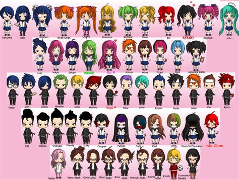 Chibis Of Yandere Simulators Characters By Pandalyneko On Deviantart