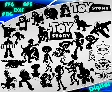 Toy Story svg Toy Story clipart Buzz svg Woody svg Jessie svg | Etsy
