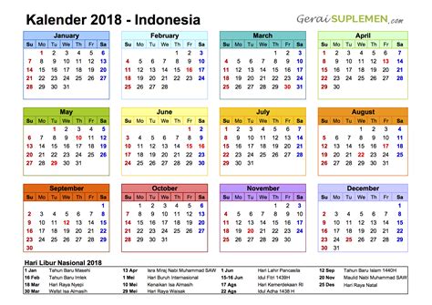 Tampilan kalender ini enak dilihat dan mudah untuk perhitungan penanggalannya. Kalender 2018 | Calendars 2021