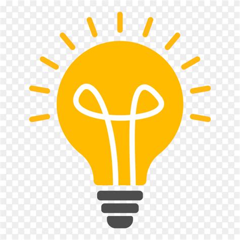 Illustration Of Light Bulb Icon On Transparent Background Png Similar Png