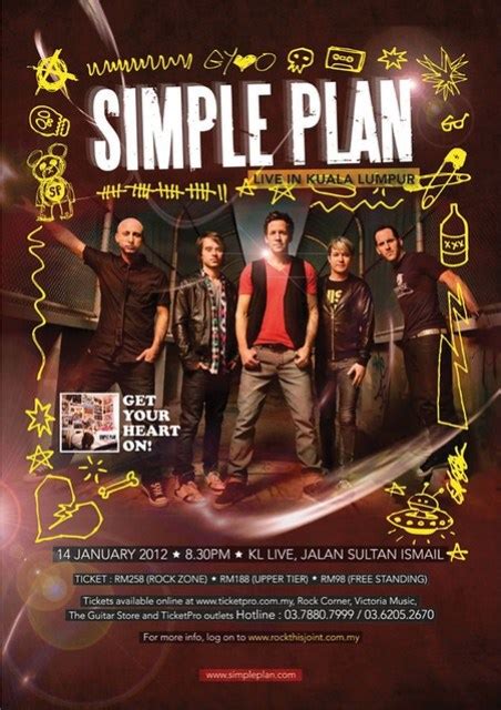 Concert Simple Plan Live In Malaysia Sensasi Selebriti