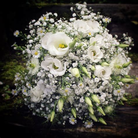 Edgy chic tainted love black and white simple wedding bouquets simple weddings mod wedding nautical wedding sacramento blue gold her. Simple white wedding bouquet. Gypsophila, Daisies ...