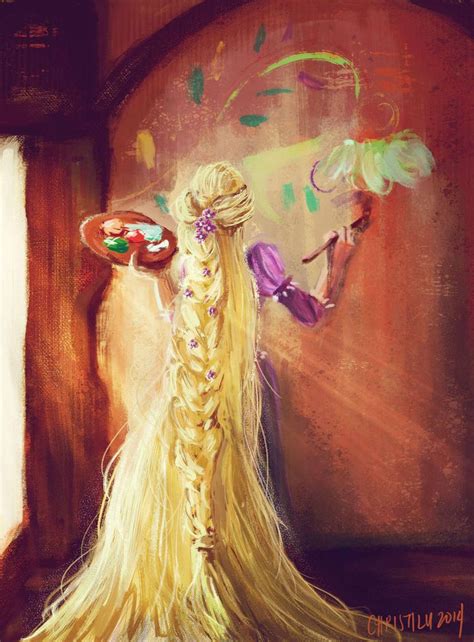 Rapunzel Drawing By Christilu Deviantart Tangled Disney Fan Art The