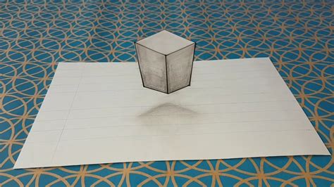 Comment dessiner une illusion d optique facile cube 3d Çocuk