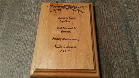 Wood plaque, Engraved wood plaque, Engraved wedding plaque ...