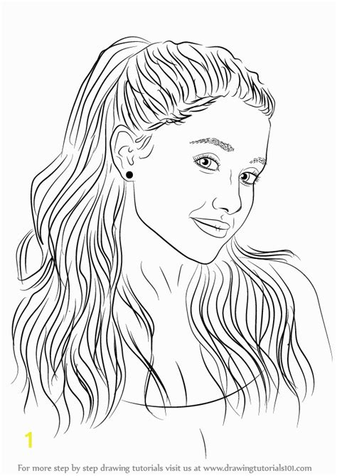 Coloring Pages Of Ariana Grande Divyajanan