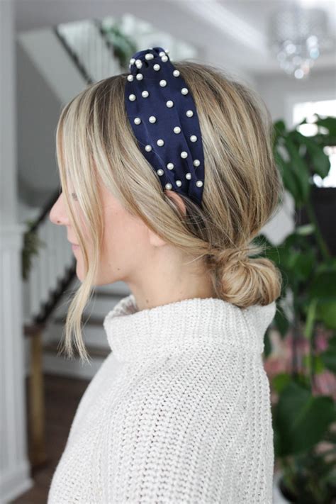 Knotted Headband Hairstyle Headbands For Short Hair Hairstyles With