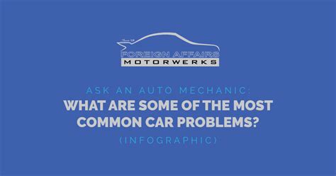 Common Car Problems Infographic Feat Foreign Affairs Motorsport