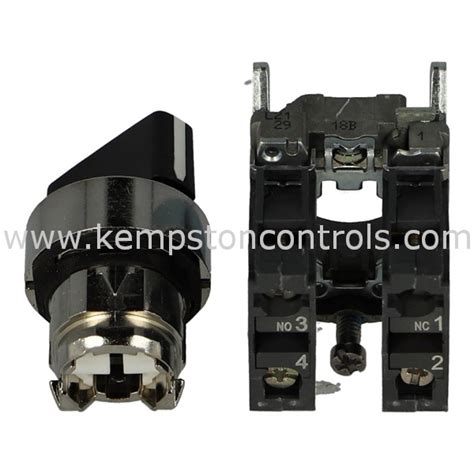 Schneider Xb4bd25 Selector Switch 2pos Stdhdle 1no1nc Kempston Controls