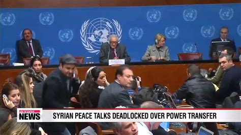 Syrian Peace Talks Deadlocked Over Power Transfer Youtube