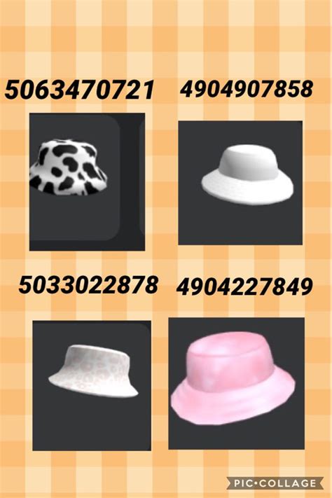 Bloxburg Bucket Hat Codes Bicos De Confeitar Bolos Bicos De