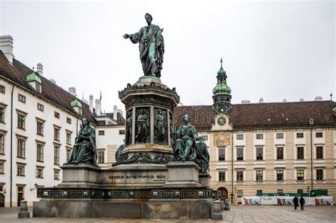 Monument To Emperor Francis Ii In Vienna Austria Editorial Photo