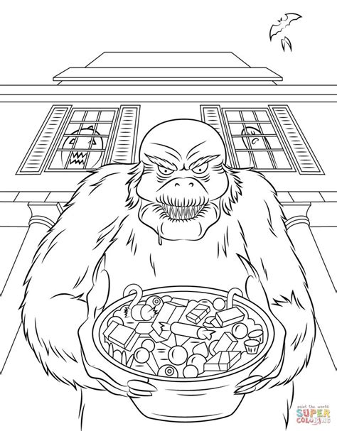 Goosebumps Coloring Pages Slappy As Well As Goosebumps Movie Coloring