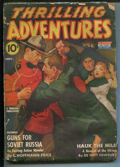 THRILLING ADVENTURES 11/1942-PULP ACTION-RUDOLPH BELARSKI-fr: (1942