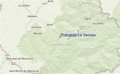 Pralognan La Vanoise Skigebied Gids Lokaliteitkaart En Pralognan La