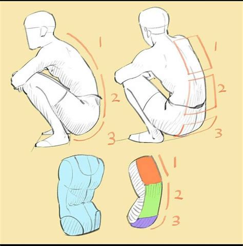Squatting Pose Reference 3 In 2022 Drawing Reference Perspective Otosection