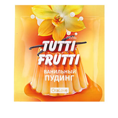 Гель tutti frutti ванильный пудинг серии oralove 4 г Лаборатория Биоритм купить в