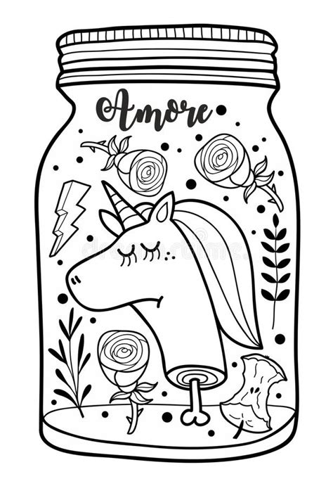 But, finally these 11 free printable unicorn coloring pages for adults are ready for public consumption. Dead Unicorn Head In The Jar Illustration For Adult ...