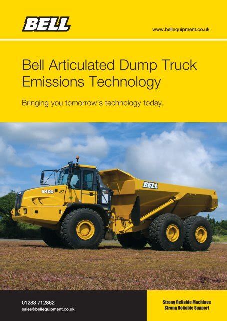 Bell Articulated Dump Truck Emissions Technology Bell Equipment