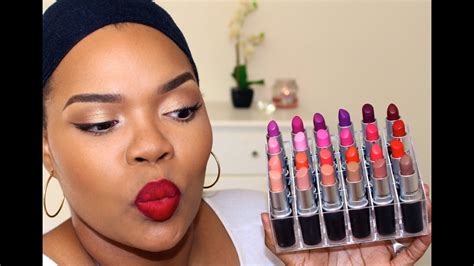 Cette formule riche et crémeuse se distingue par ses pigments intenses de couleur et son rendu mat, non brillant. Mes Rouges à Lèvres MAC / MAC Lipsticks Collection ...