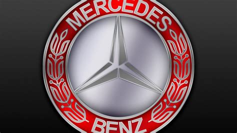 Maybe you would like to learn more about one of these? Red and gray Mercedes Benz logo