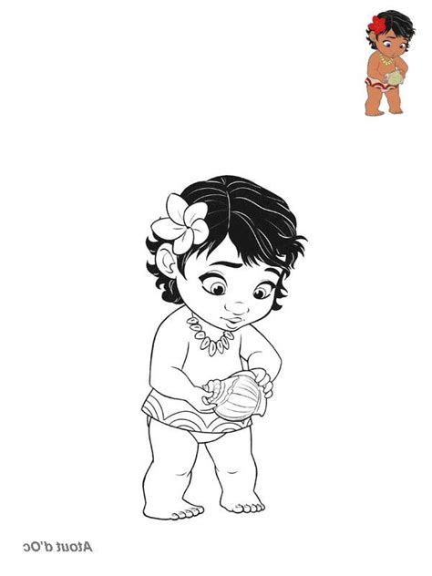 Coloriage Disney Vaiana 11 With Bebe eurobiostove en 2023  Coloriage