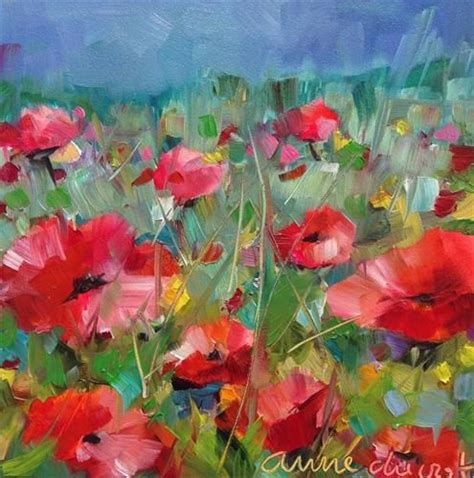 Daily Paintworks Poppy Blessings Original Fine Art For Sale