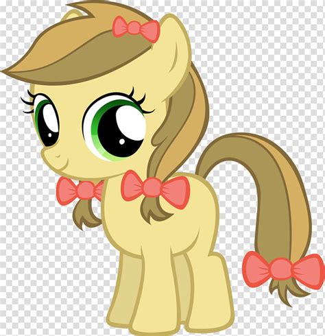 Apple Strudel Filly Brown Pony Illustration Transparent Background Png