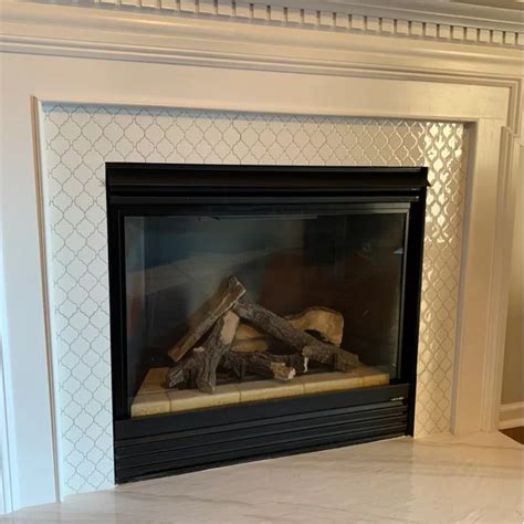 12 X 12 Gel Peel And Stick Mosaic Tile Tile Around Fireplace