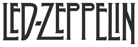 It has four members including robert plant, jimmy page, john paul jones, and john bonham. The name Led Zeppelin in irregular capitals in black and ...