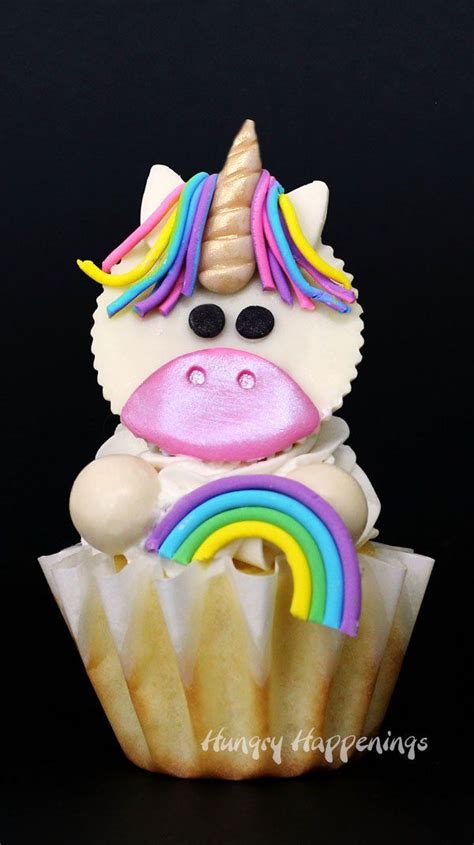 These Magical Unicorn Cupcakes Made With White Reeses Cups And Candy