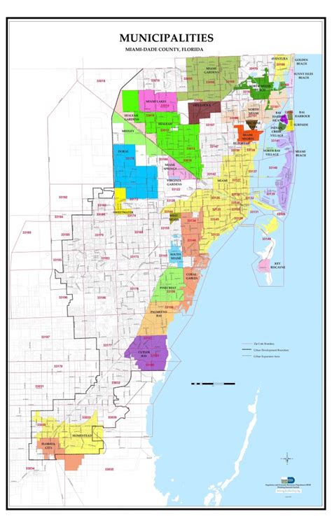 Miami Dade County District Map Cities And Towns Map