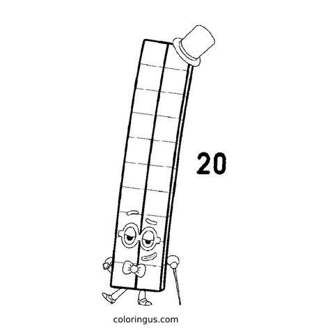 Numberblocks 17 And 11 Coloring Page : Print