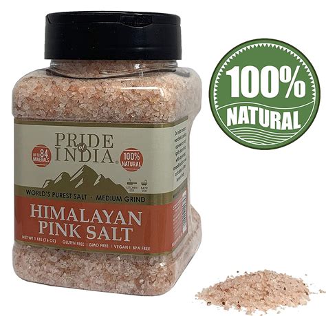 Himalayan Pink Salt Medium 10 Lbs 454 Gms Jar