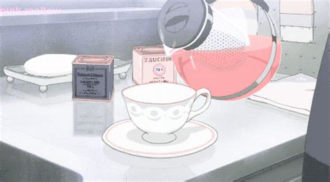 Anime Coffee And  Image Anime Tea Anime Aesthetic Aesthetic Anime