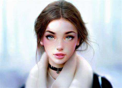 Hazel Eyed Girl By Irakli Nadar