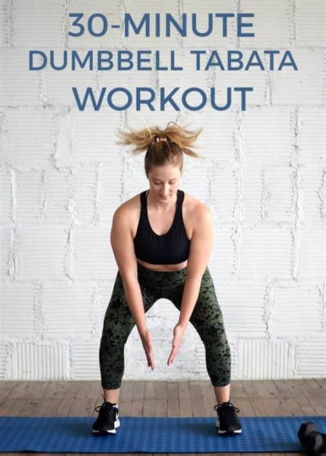 30 Minute Dumbbell Tabata Workout Fit Mitten Kitchen