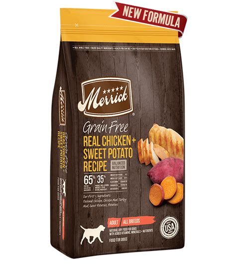 Merrick Grain Free Real Chicken Sweet Potato Recipe Dry Dog Food 22