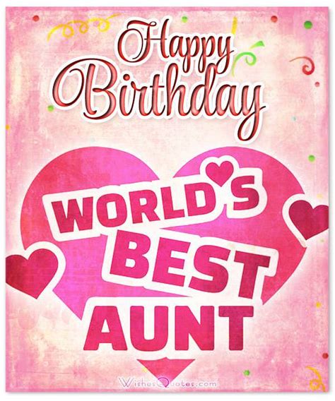 Heartfelt Birthday Wishes For Your Aunt