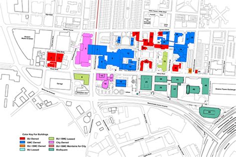 Boston University Medical Campus Map Map Of Us Topographic