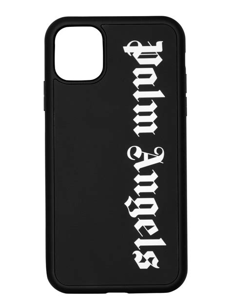 Logo Iphone 11 Pro Case In Black Palm Angels® Official