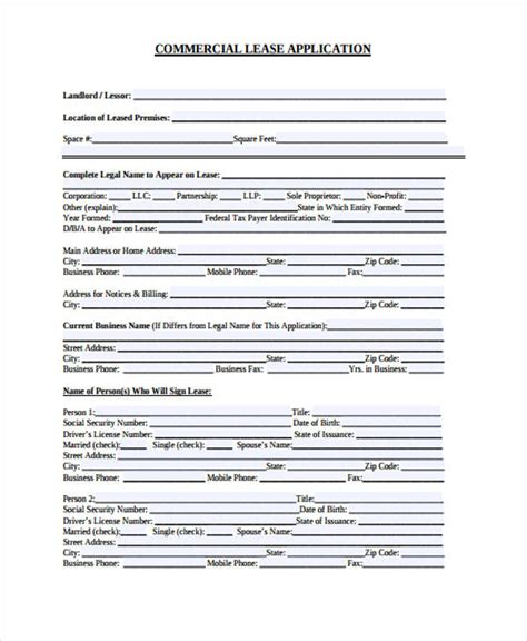 Select car leasing are a credit broker not a lender. FREE 16+ Sample Lease Application Forms in PDF | MS Word