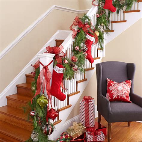 Browse through some of these & take your pick! 100 Awesome Christmas Stairs Decoration Ideas - DigsDigs